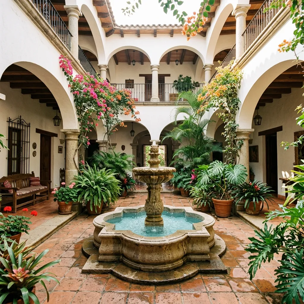 Patios Centrales y la Vida Virreinal